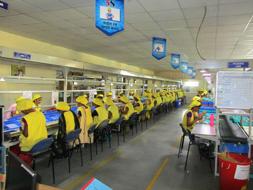 Manual Work on SMT Line 3